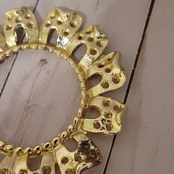 SUNFLOWER Gold tone earring tree - Picture 5 of 5